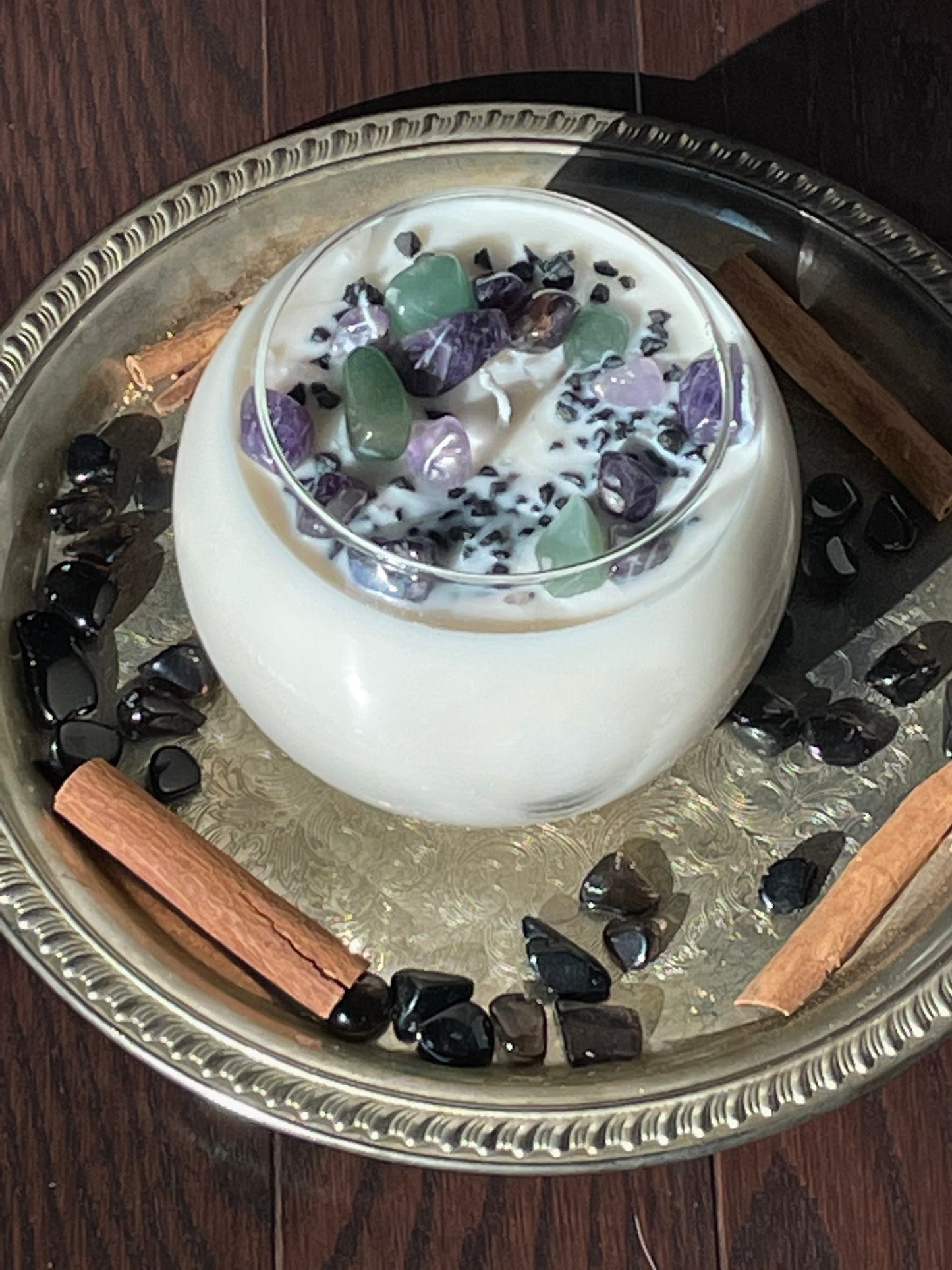 Subtle Vanilla Scented Manifesting Bowl -Soy Candle -