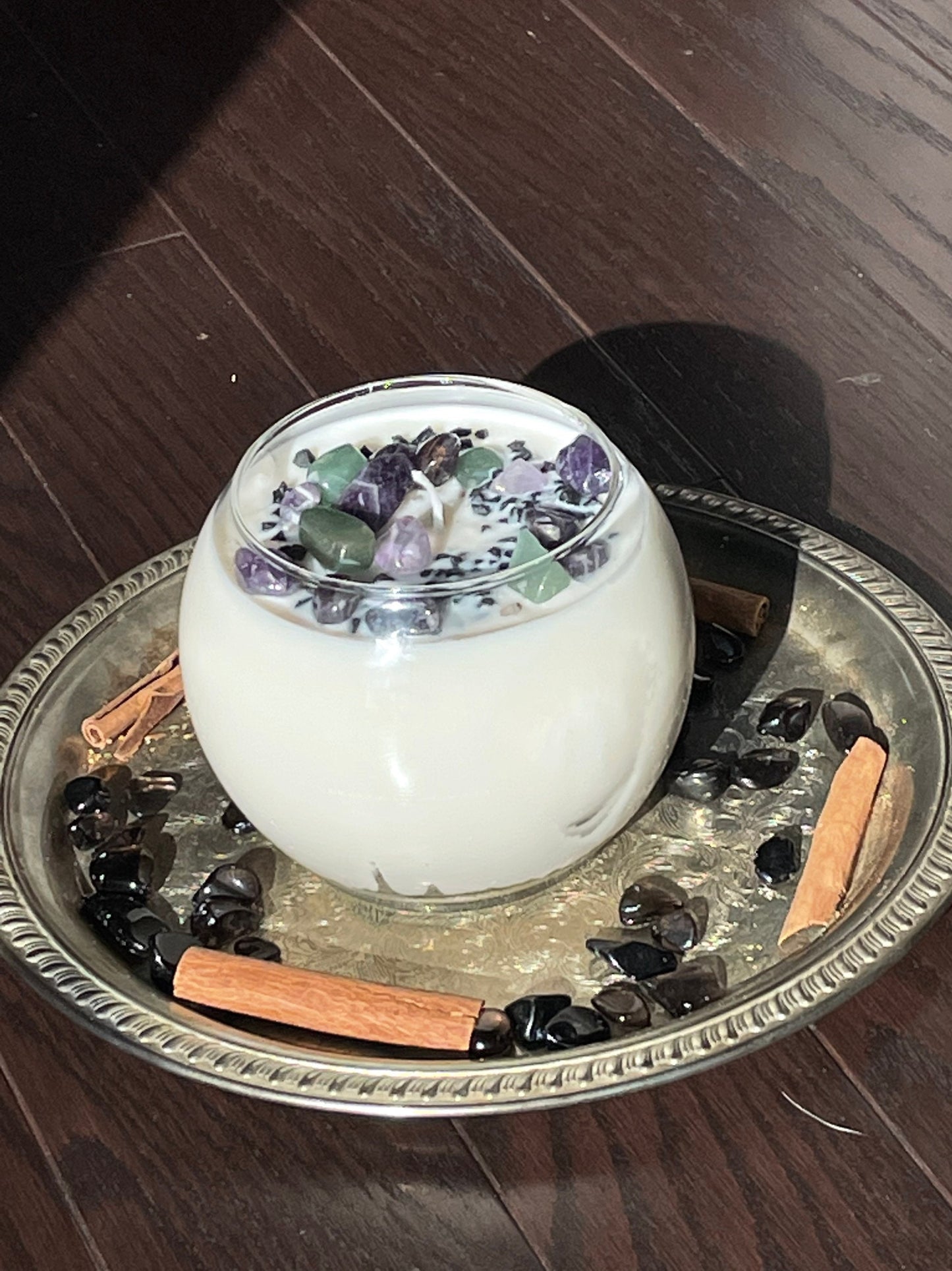 Subtle Vanilla Scented Manifesting Bowl -Soy Candle -