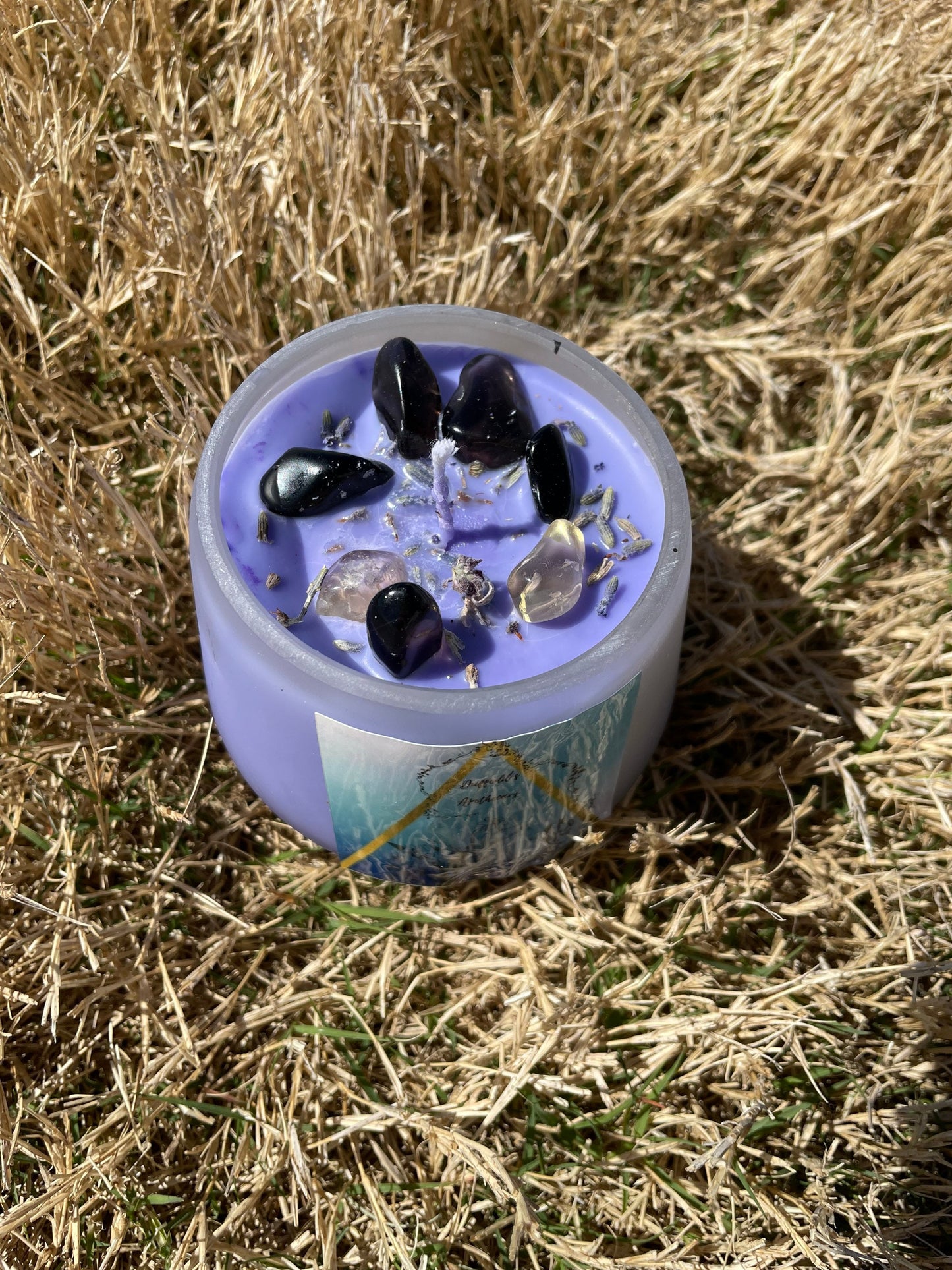 Lilac Glass Votive Soy Candle