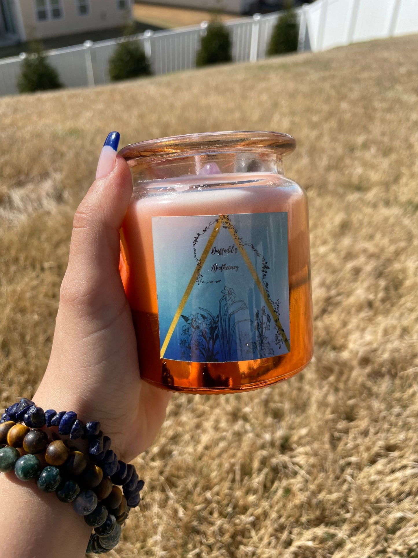 Rose Lantern Orange Scented Candles